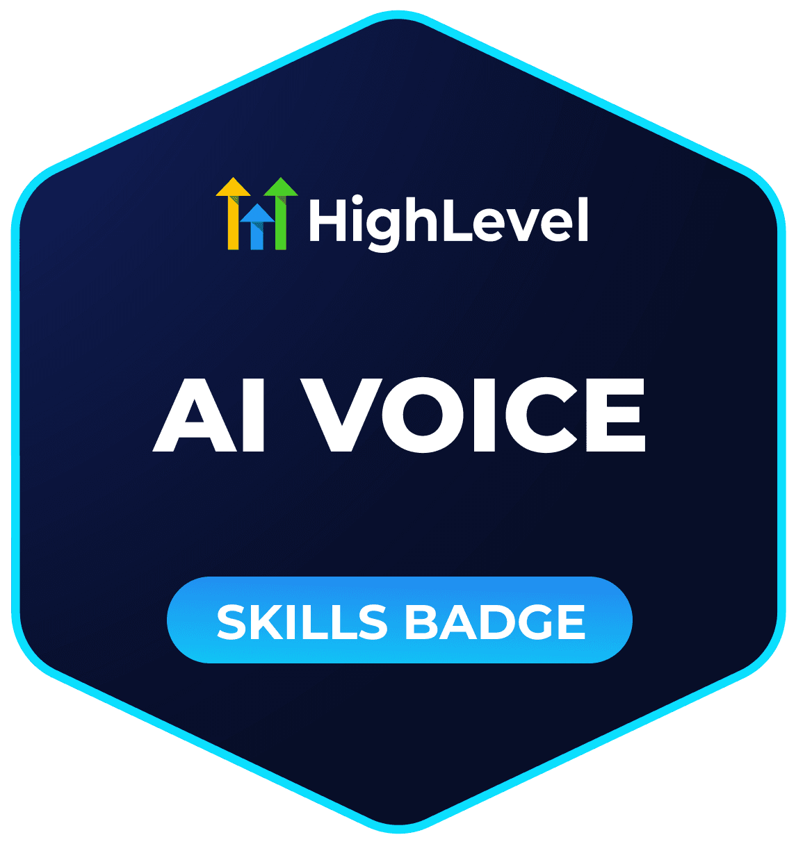 HighLevel badge: AI Voice