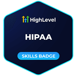 HighLevel badge: HIPAA