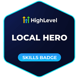 HighLevel badge: Local Hero