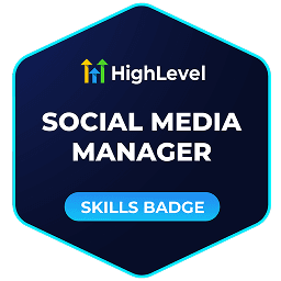 HighLevel badge: Social Media